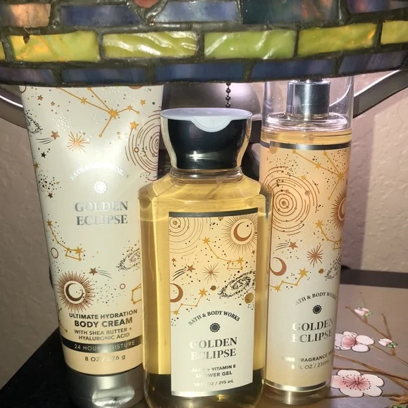Bath and Bodyworks Golden Eclipse Gift Set Combo